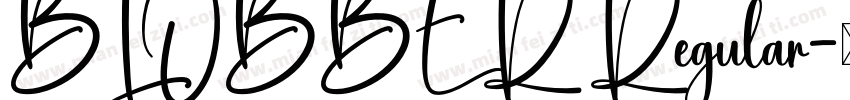 BLOBBER Regular字体转换